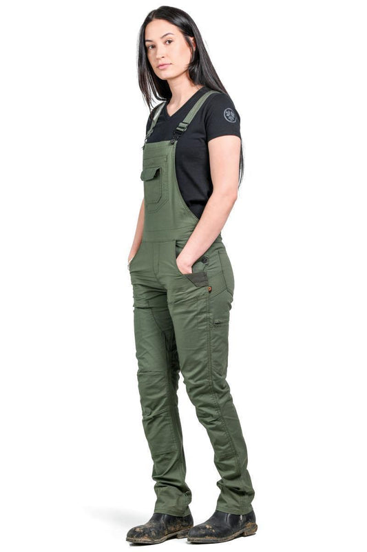 Freshley Overalls, 30" Inseam - Womens - Lichen Green 1