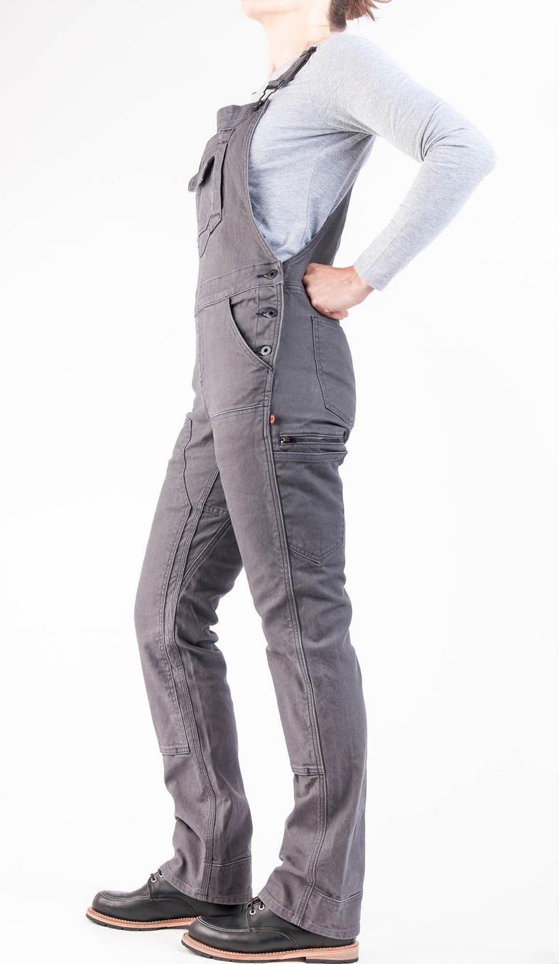 Freshley Overalls, Canvas, 28" Inseam - Womens - Dark Grey Canvas 2