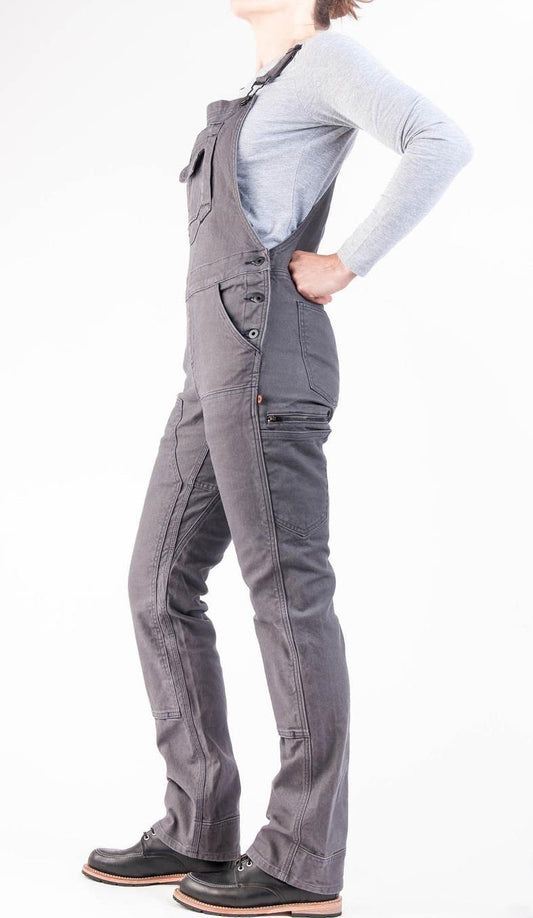 Freshley Overalls, Canvas, 30" Inseam - Womens - Dark Grey Canvas 1