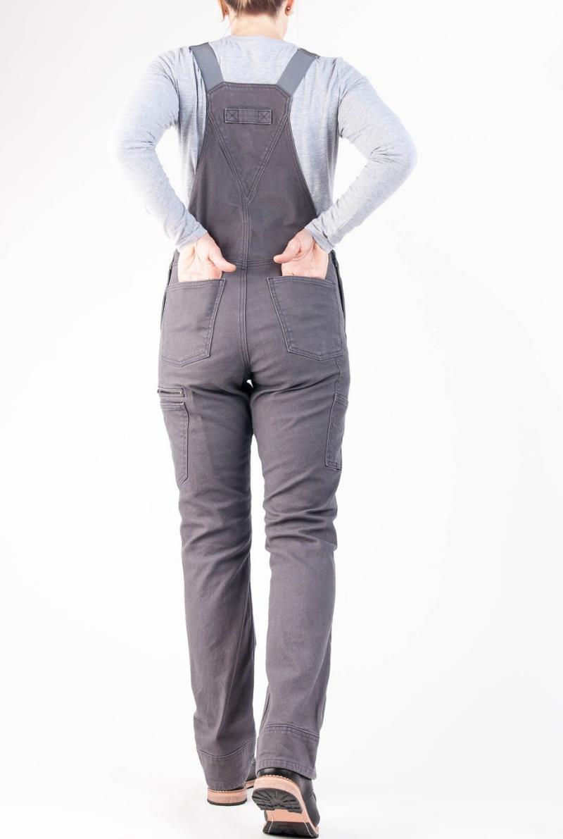 Freshley Overalls, Canvas, 32" Inseam - Womens - Dark Grey Canvas 3