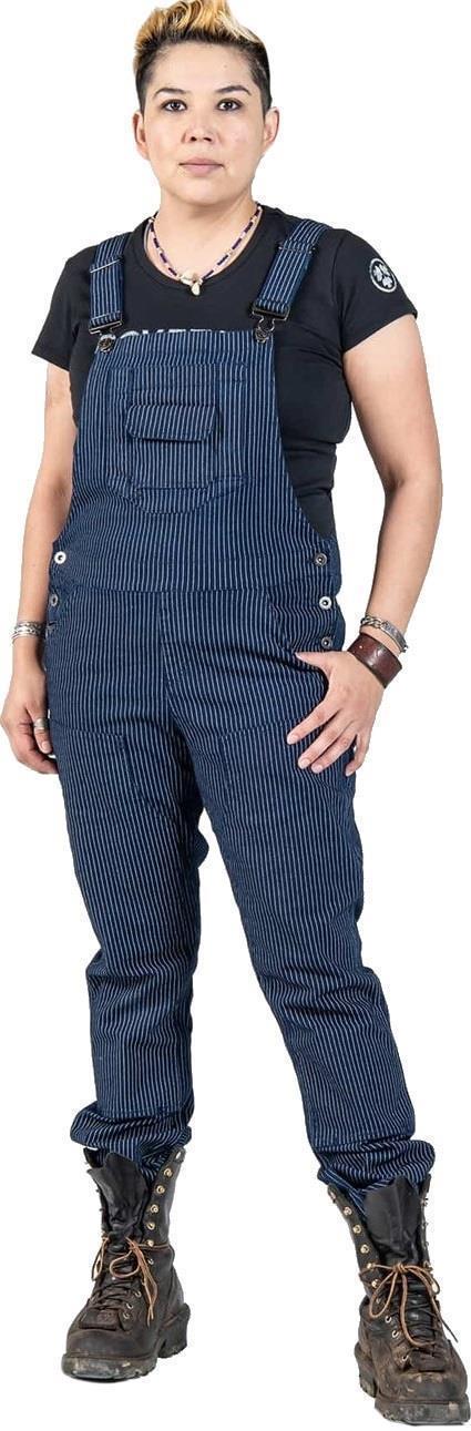 Freshley Overalls, Canvas, 32" Inseam - Womens - Wabash Stripe Canvas 1