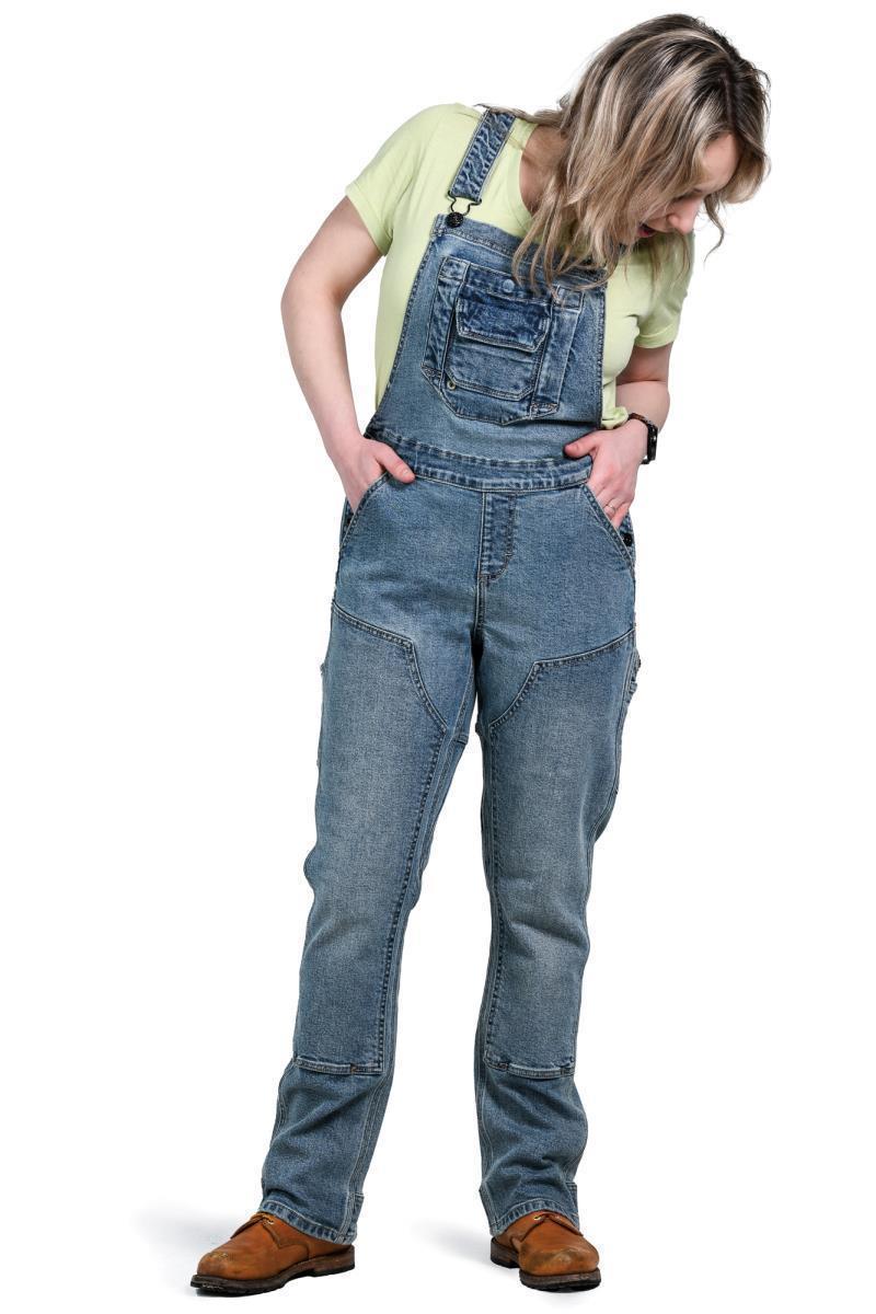 Freshley Overalls, Denim, 30" Inseam - Womens - Vintage Denim 1