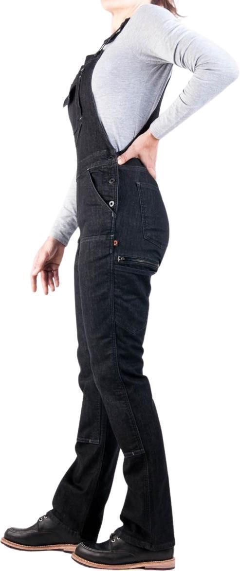 Freshley Overalls, Denim, 32" Inseam - Womens - Heathered Black Denim 2