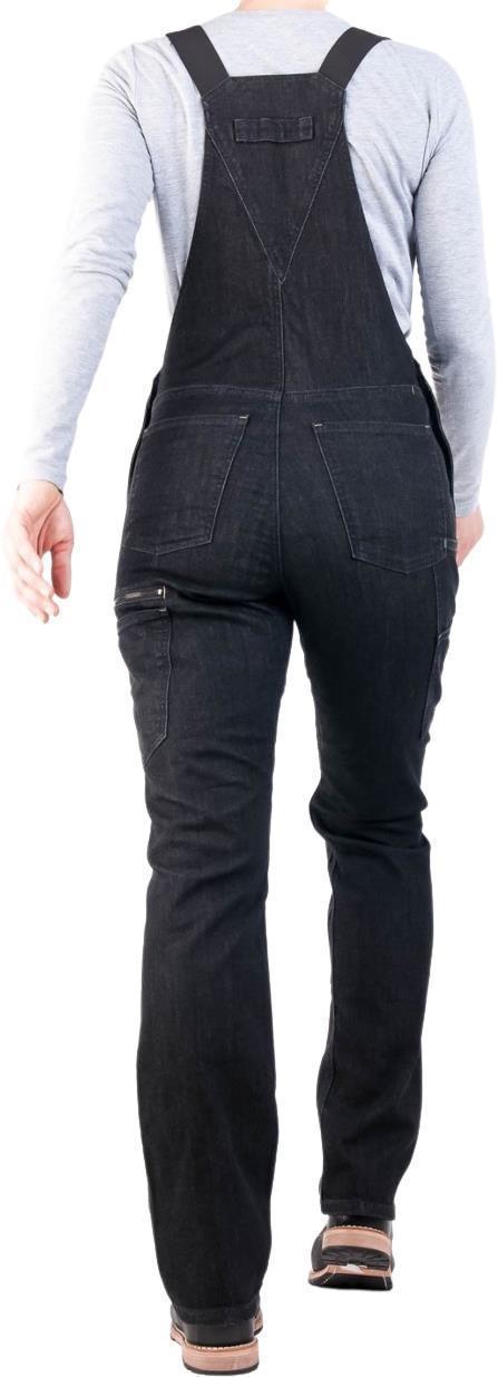 Freshley Overalls, Denim, 32" Inseam - Womens - Heathered Black Denim 3