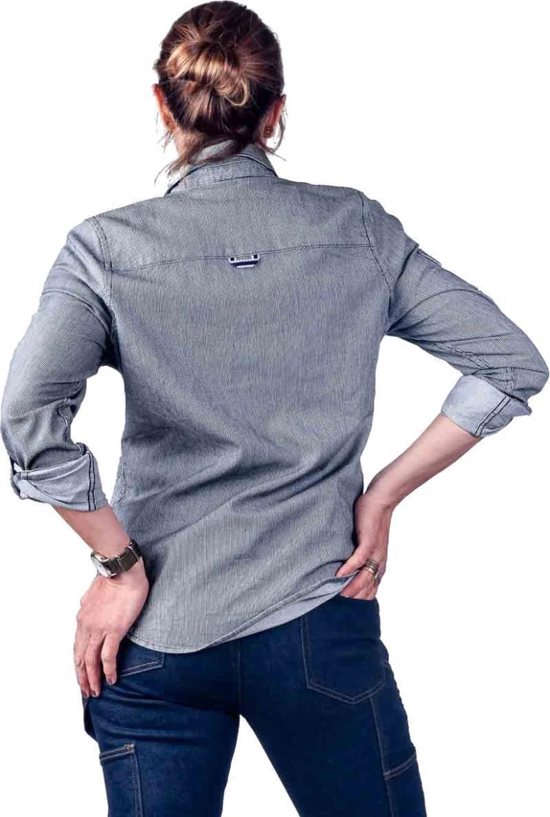 Givens Work Shirt - Womens - Indigo Stripe 2