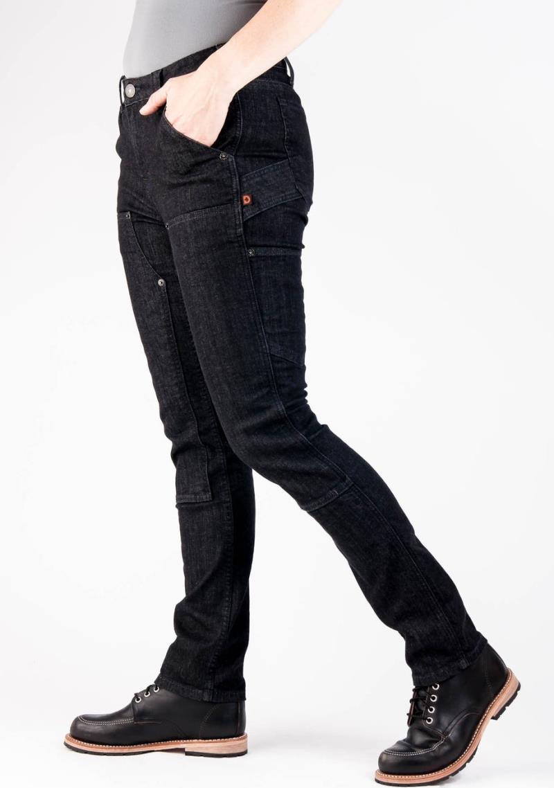 Maven Slim Pants, Denim, 28" Inseam - Womens - Heathered Black Denim 2