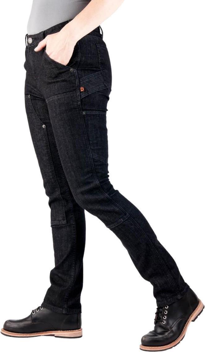 Maven Slim Pants, Denim, 30" Inseam - Womens - Heathered Black Denim 2