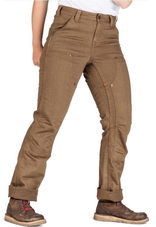 Old School High Rise Pants, 28" Inseam - Womens - Dusty Brown Denim 2