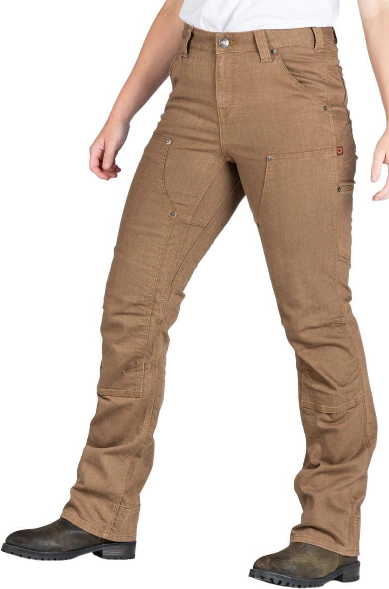 Old School High Rise Pants, 34" Inseam - Womens - Dusty Brown Denim 1