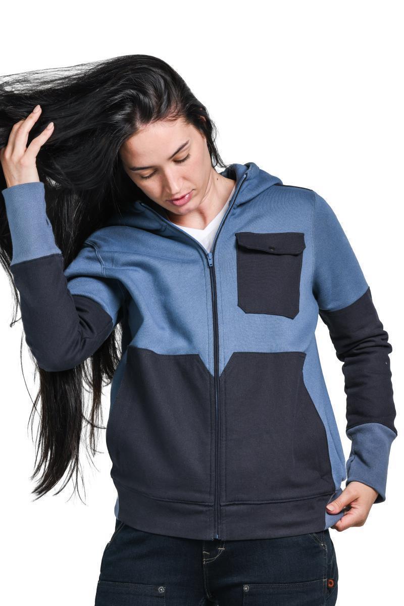 Rugged Zip Hoodie - Womens - Vintage Blue 1