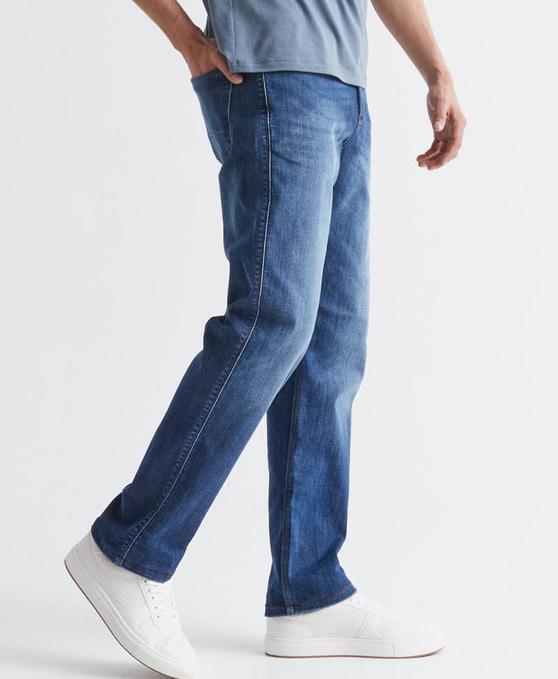Performance Denim Athletic Straight Pants, 32" Inseam - Wash - Mens - Galactic 3