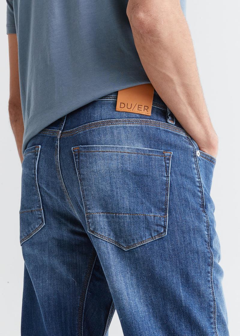 Performance Denim Athletic Straight Pants, 32" Inseam - Wash - Mens - Galactic 4