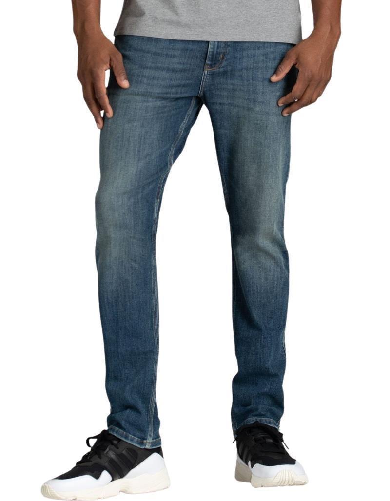 Performance Denim Relaxed Tapered Jeans, 32" Inseam - Wash - Mens - Galactic 1