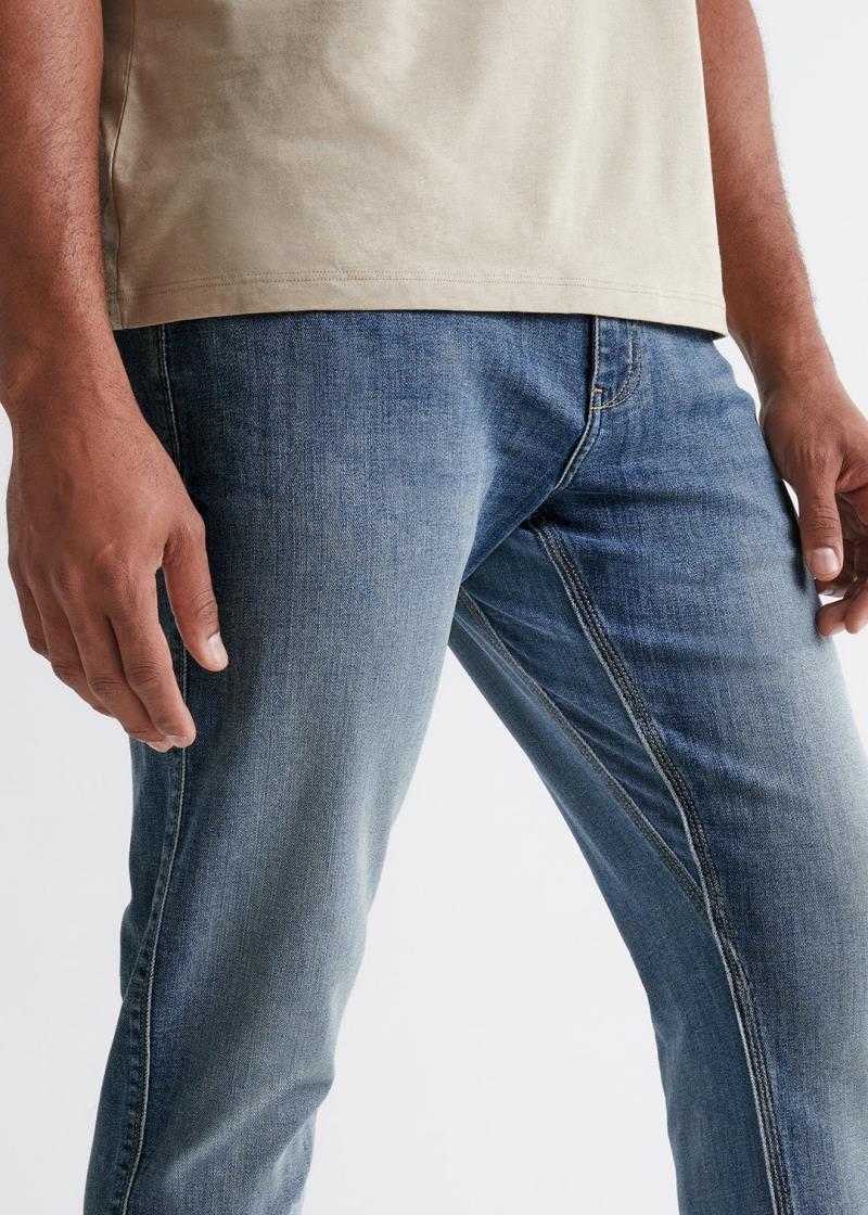 Performance Denim Relaxed Tapered Jeans, 34" Inseam - Wash - Mens - Tidal 4