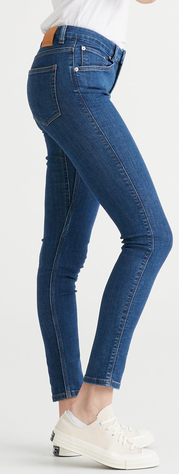 Performance Denim Skinny Jeans, 31" Inseam - Wash - Womens - Medium Stone 2