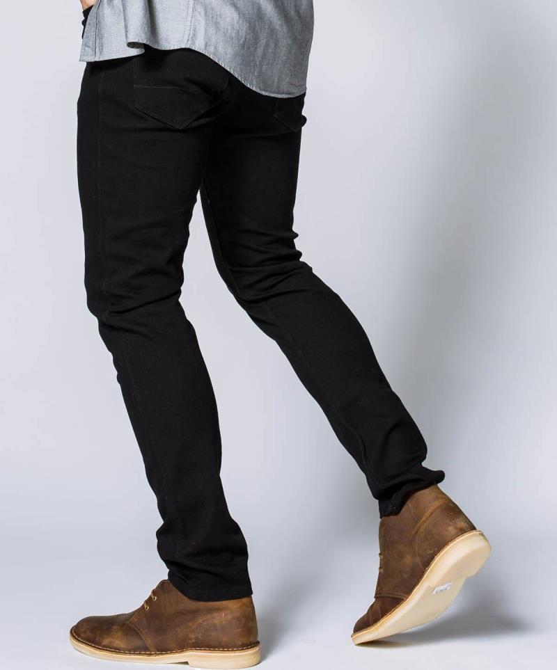 Performance Denim Slim Jeans, 32" Inseam - Rinse - Mens - Black 2
