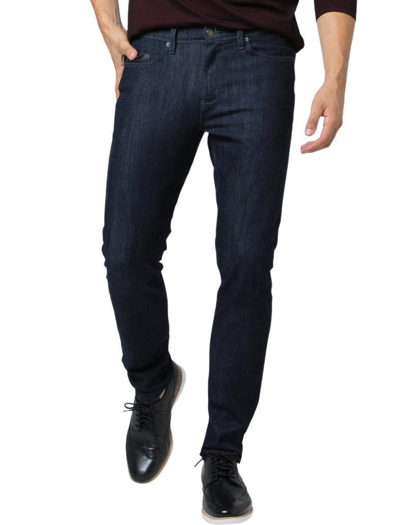 Performance Denim Slim Jeans, 32" Inseam - Rinse - Mens - Rinse 1