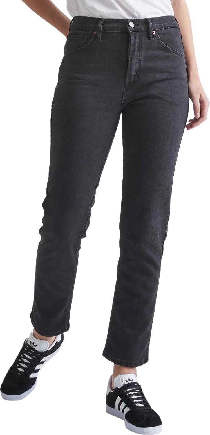 Performance High Rise Straight Jeans, 29" Inseam - Womens - aged black 1
