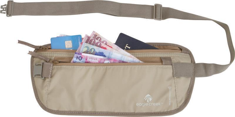 RFID Blocker Money Belt Deluxe - Tan 6