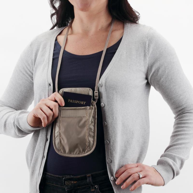 Undercover Neck Wallet - Khaki 7