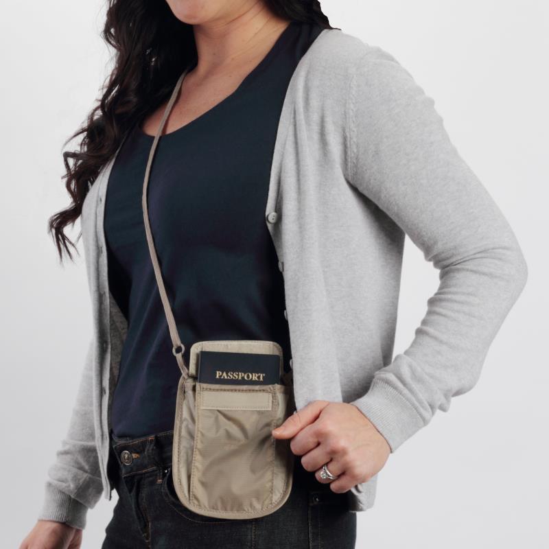 Undercover Neck Wallet - Khaki 8