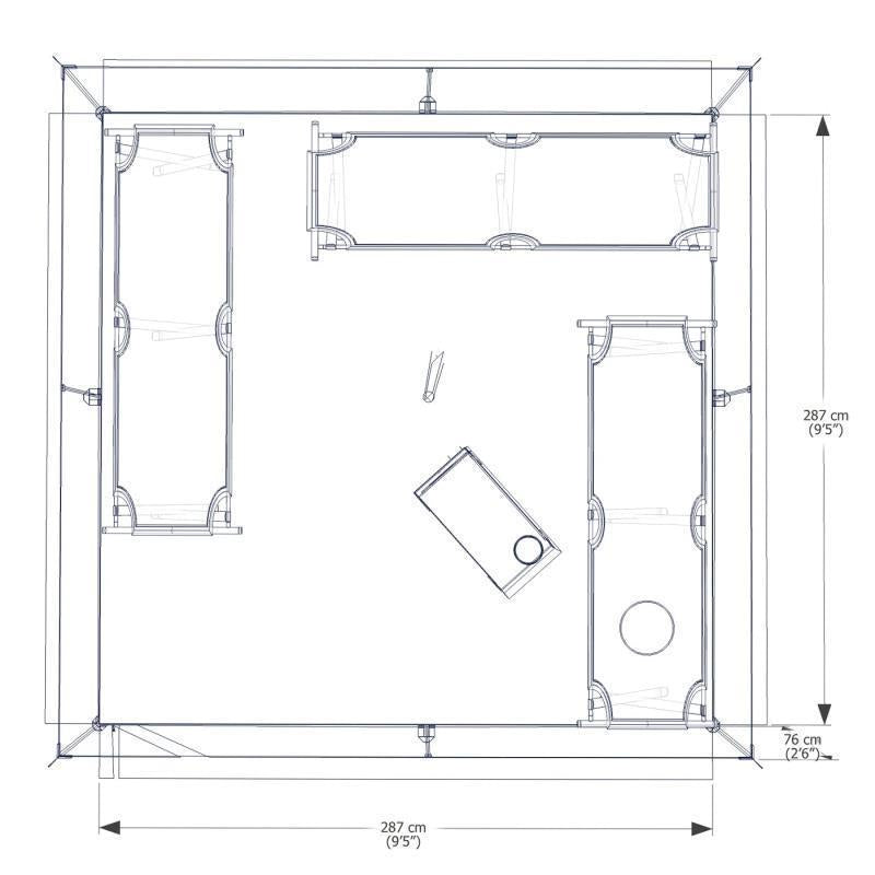 Classic Winter Tent - 10 x 10 - Not Applicable 2