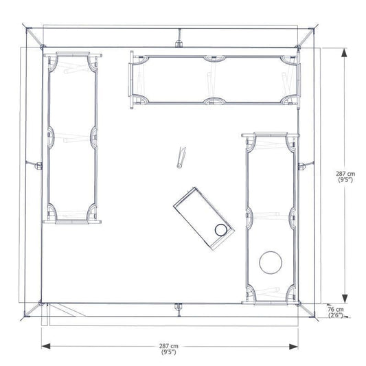 Classic Winter Tent - 10 x 10 - Not Applicable 2