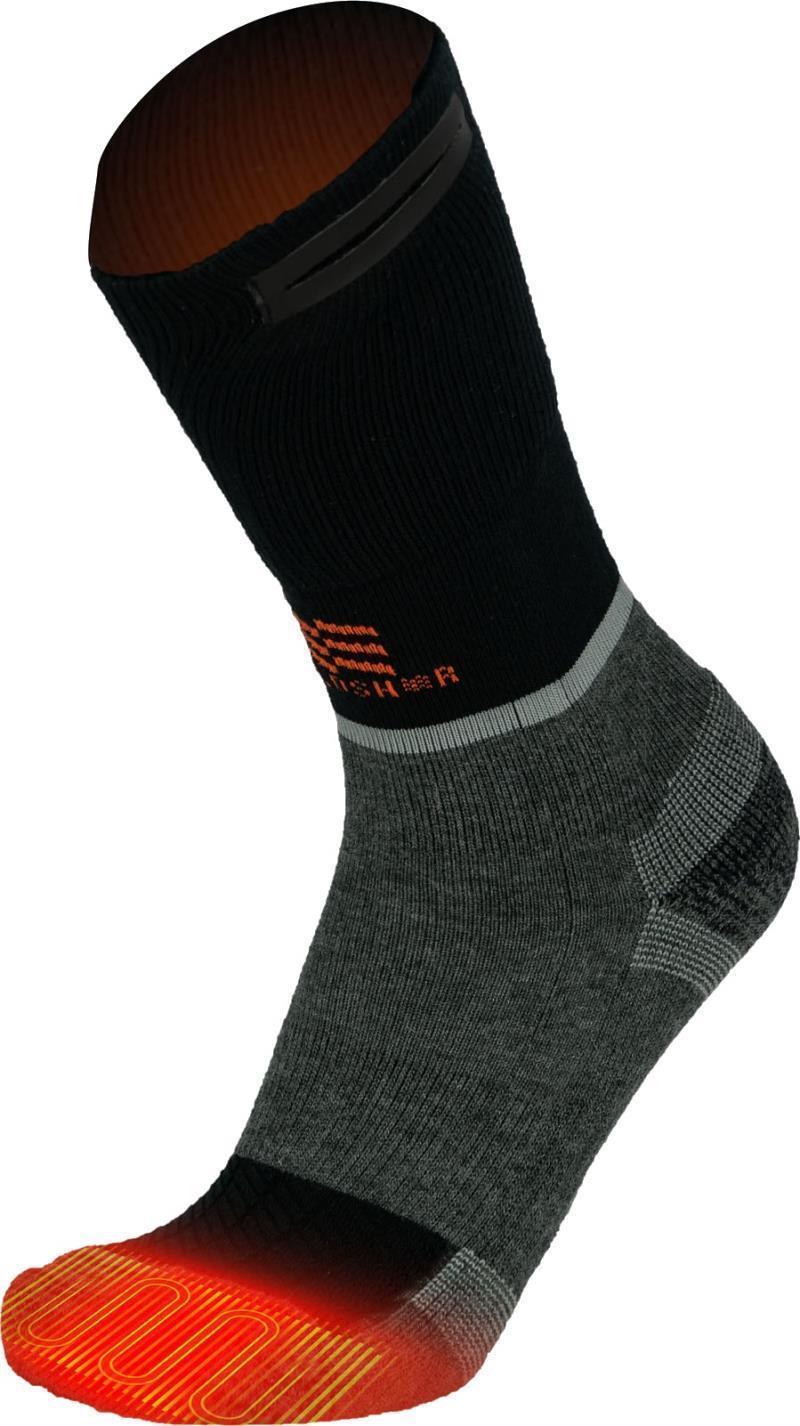 Merino Heated Socks - Dark Gray 1