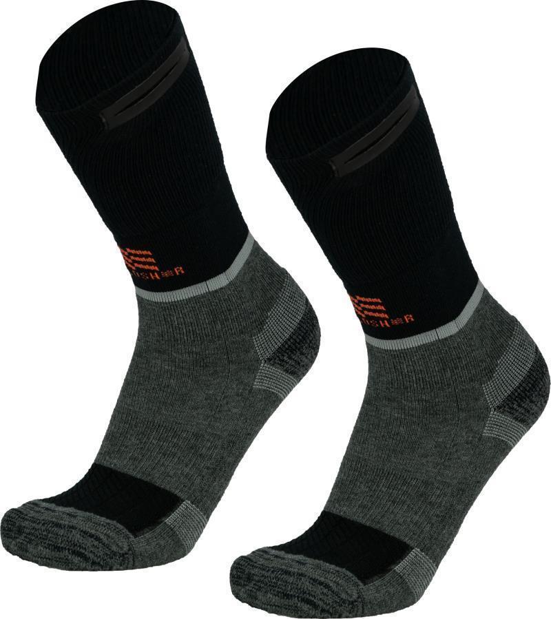 Merino Heated Socks - Dark Gray 4