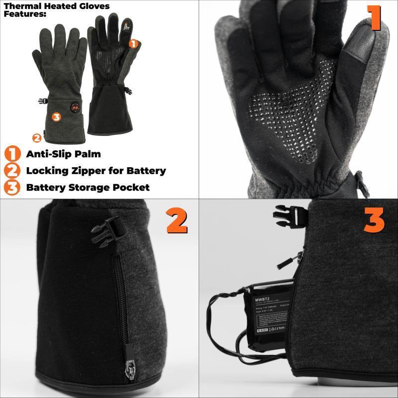 Thermal Heated Glove - black 1