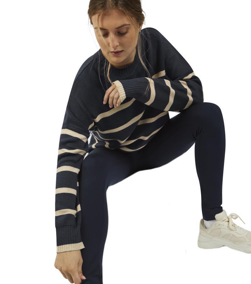 Berne Relaxed Top - Womens - Night Stripe 1