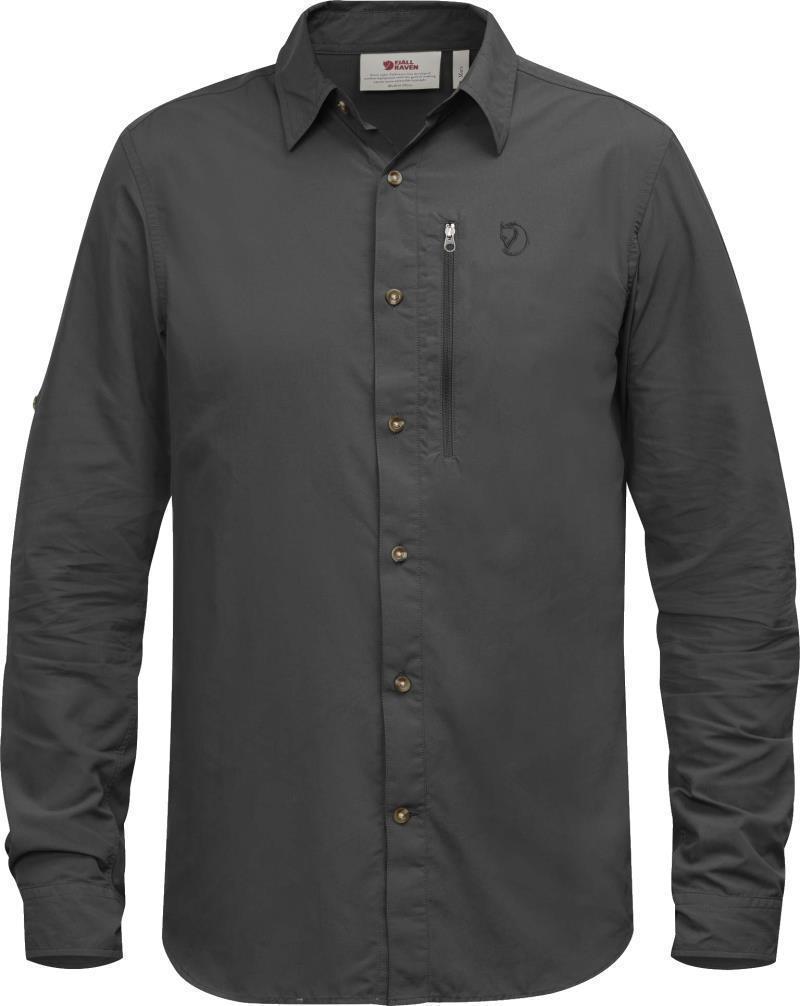Abisko Hike LS Shirt - Solid - Mens - Dark Grey 1