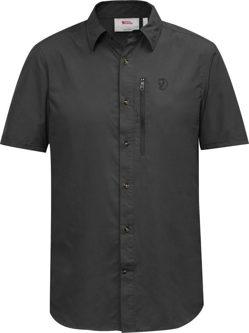 Abisko Hike SS Shirt - Solid - Mens - Dark Grey 1