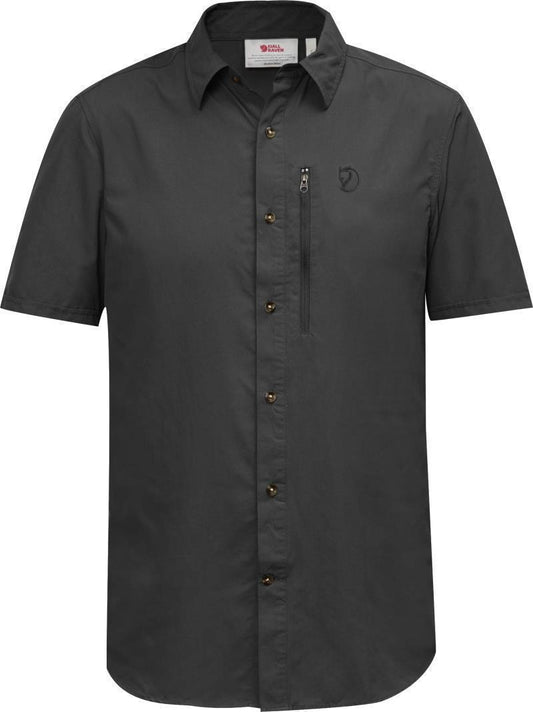 Abisko Hike SS Shirt - Solid - Mens - Dark Grey 1