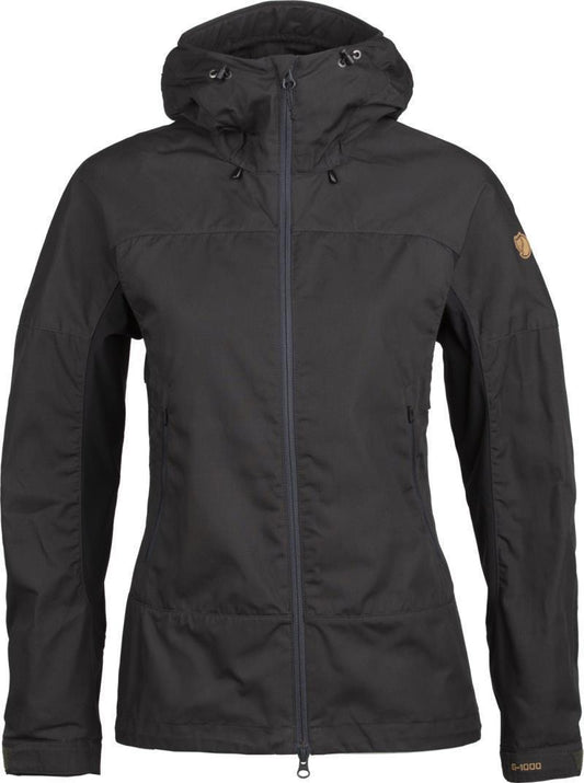 Abisko Lite Trekking Jacket - Womens - Dark Grey / Black 1