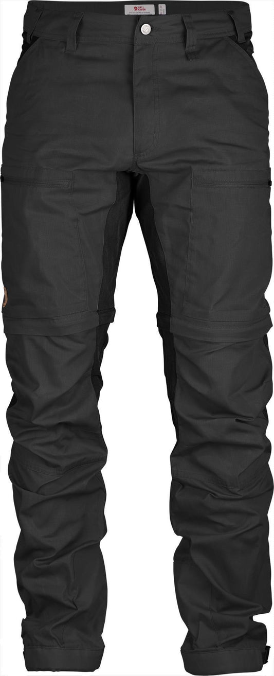 Abisko Lite Trekking Zip-Off Trousers, Reg - Mens - Dark Grey / Black 1