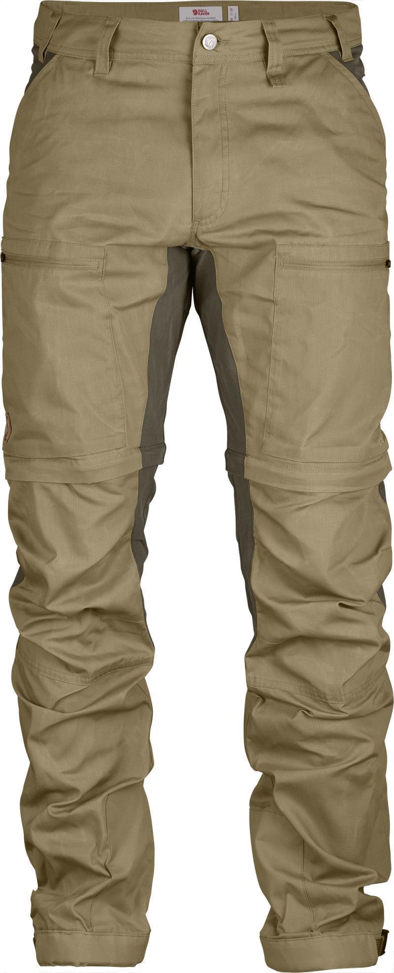 Abisko Lite Trekking Zip-Off Trousers, Reg - Mens - Sand / Tarmac 1