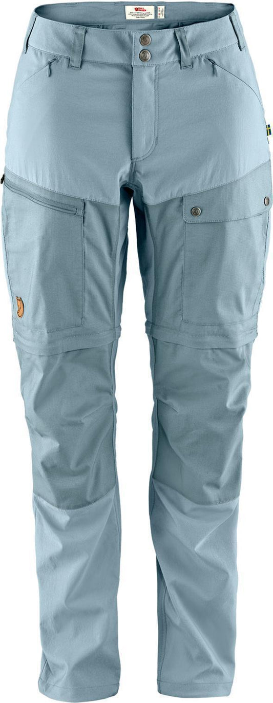 Abisko Midsummer Zip-Off Trousers - Womens - Mineral Blue / Clay Blue 1