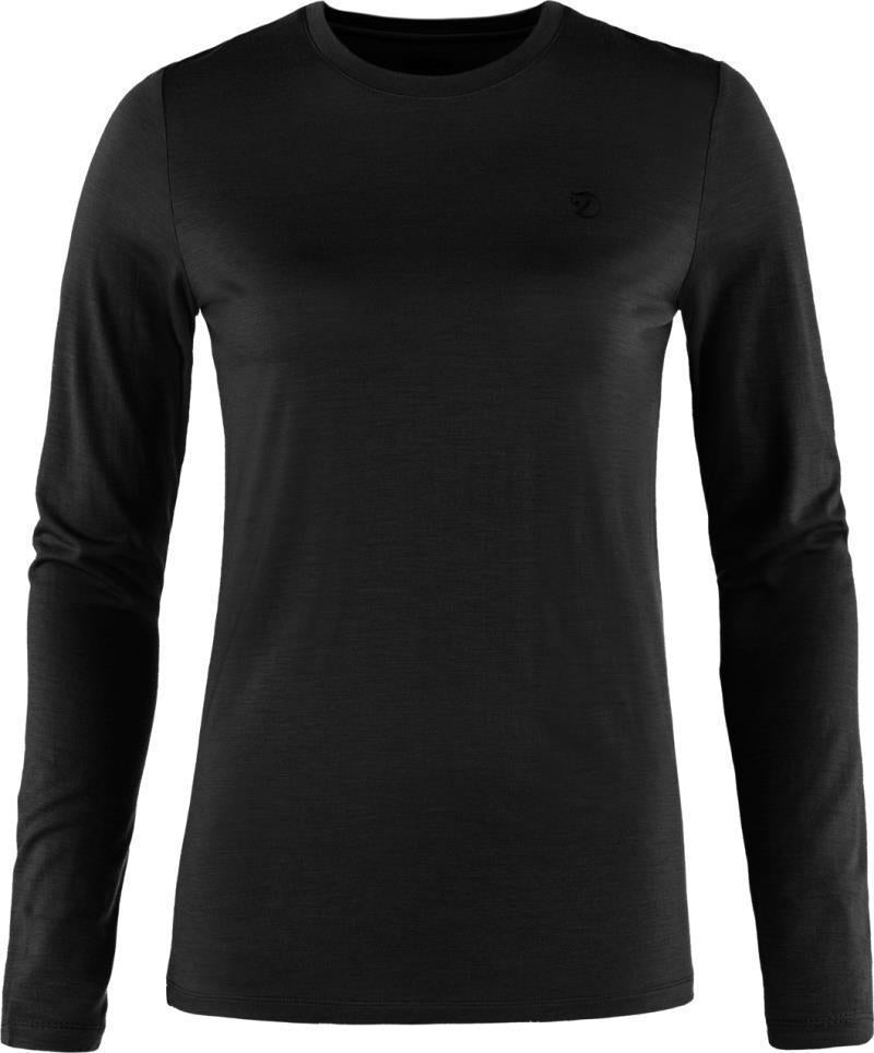 Abisko Wool LS T-Shirt - Womens - Black 1