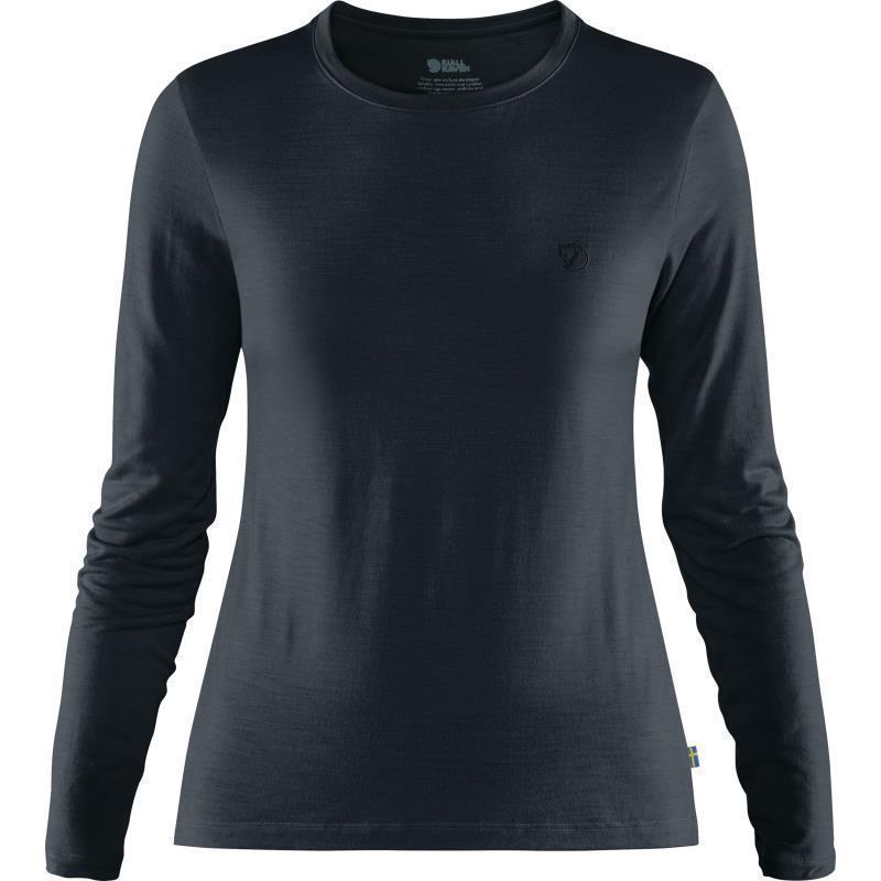 Abisko Wool LS T-Shirt - Womens - Dark Navy 1