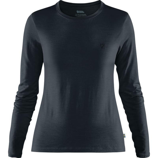 Abisko Wool LS T-Shirt - Womens - Dark Navy 1