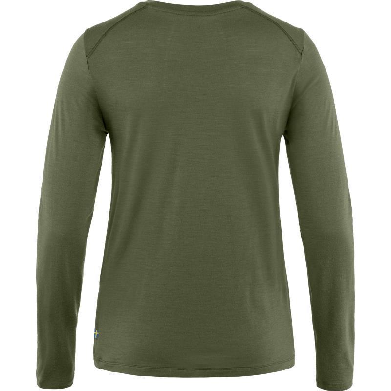 Abisko Wool LS T-Shirt - Womens - Laurel Green 2