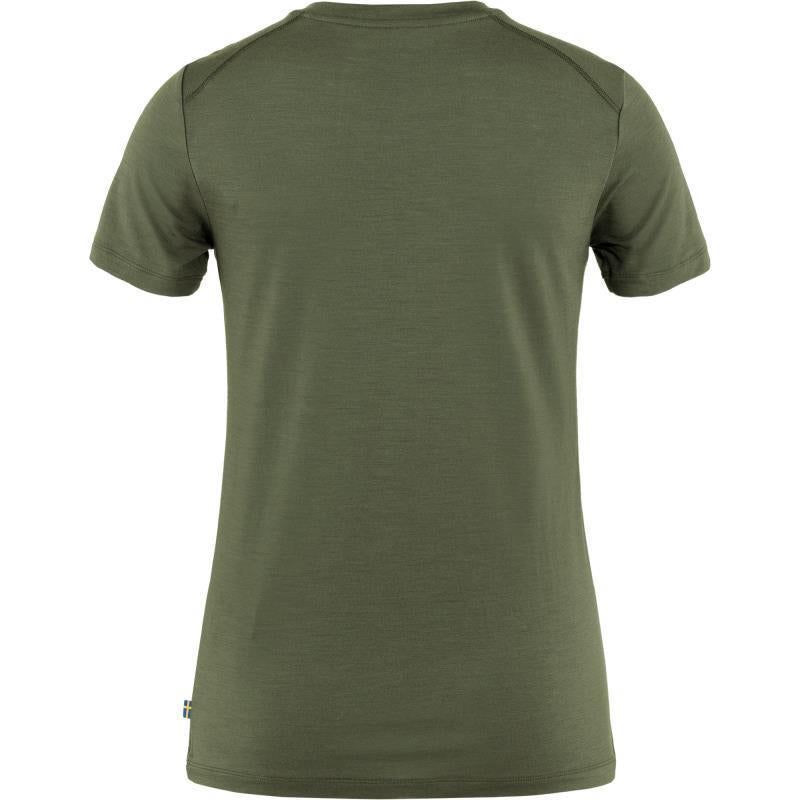 Abisko Wool SS T-Shirt - Womens - Laurel Green 2