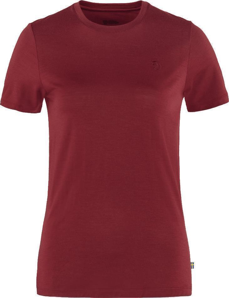 Abisko Wool SS T-Shirt - Womens - Pomegranate Red 1