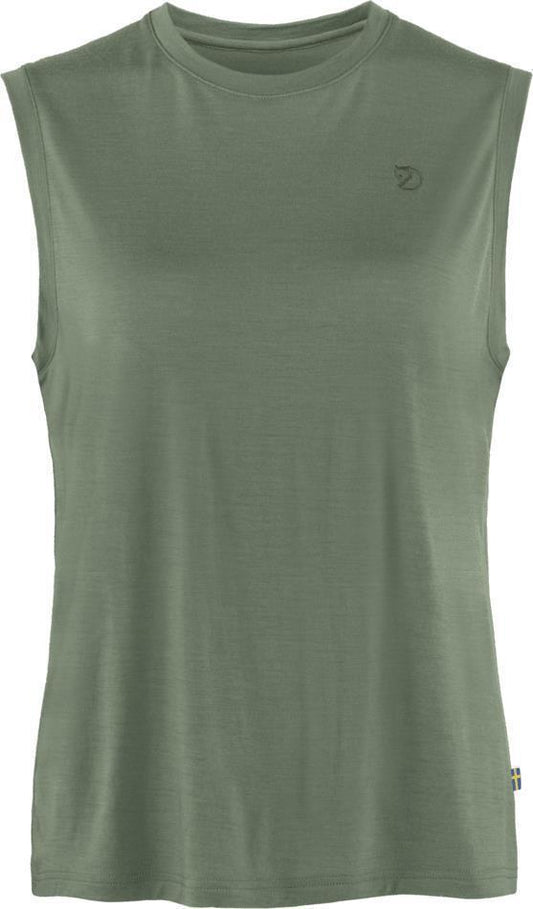 Abisko Wool Tank Top - Womens - Patina Green 1