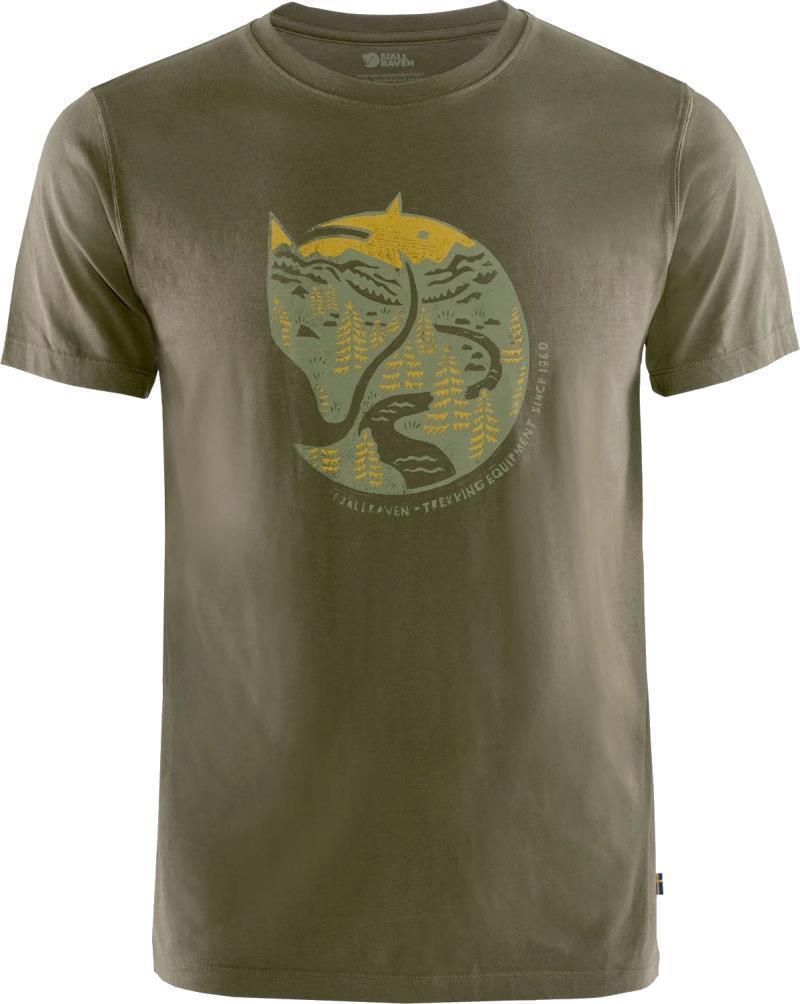 Arctic Fox T-Shirt - Mens - Dark Olive 1