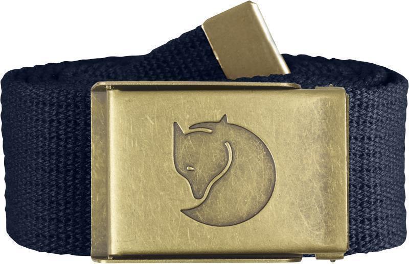 Canvas Brass Belt 4cm - Dark Navy 1