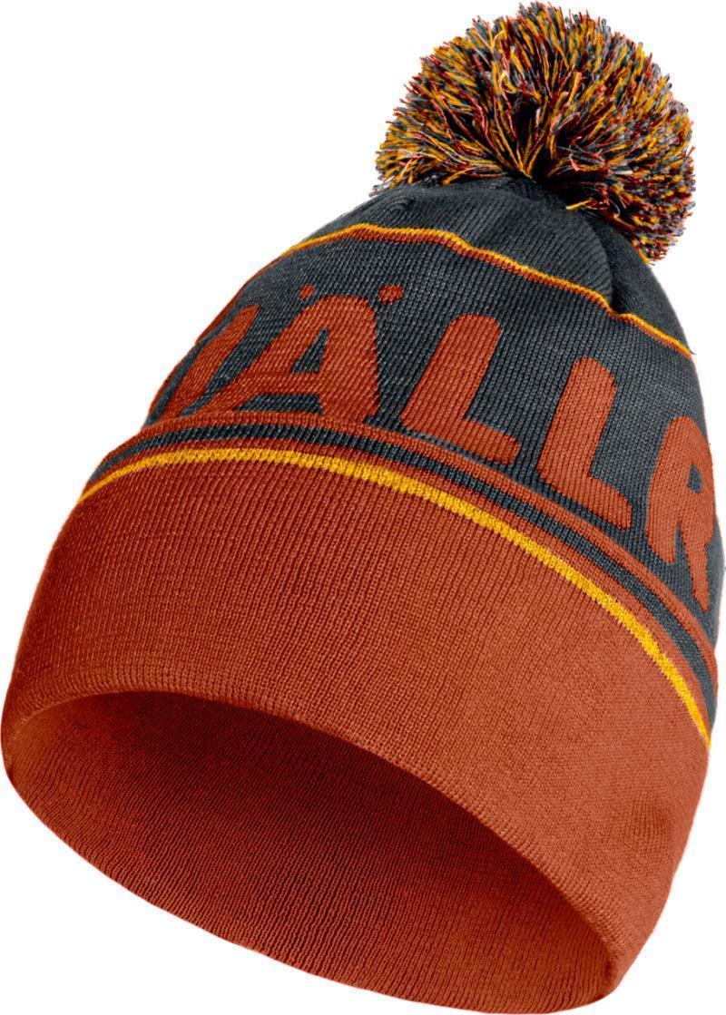 Fjallraven Pom Hat - Autumn Leaf / Dark Navy 1