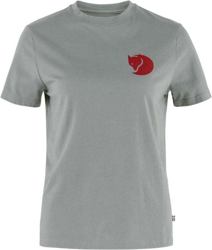 Fox Boxy Logo Tee - Womens - Grey / Melange 1