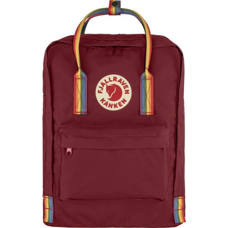 Kanken Rainbow - Ox Red / Rainbow Pattern 1